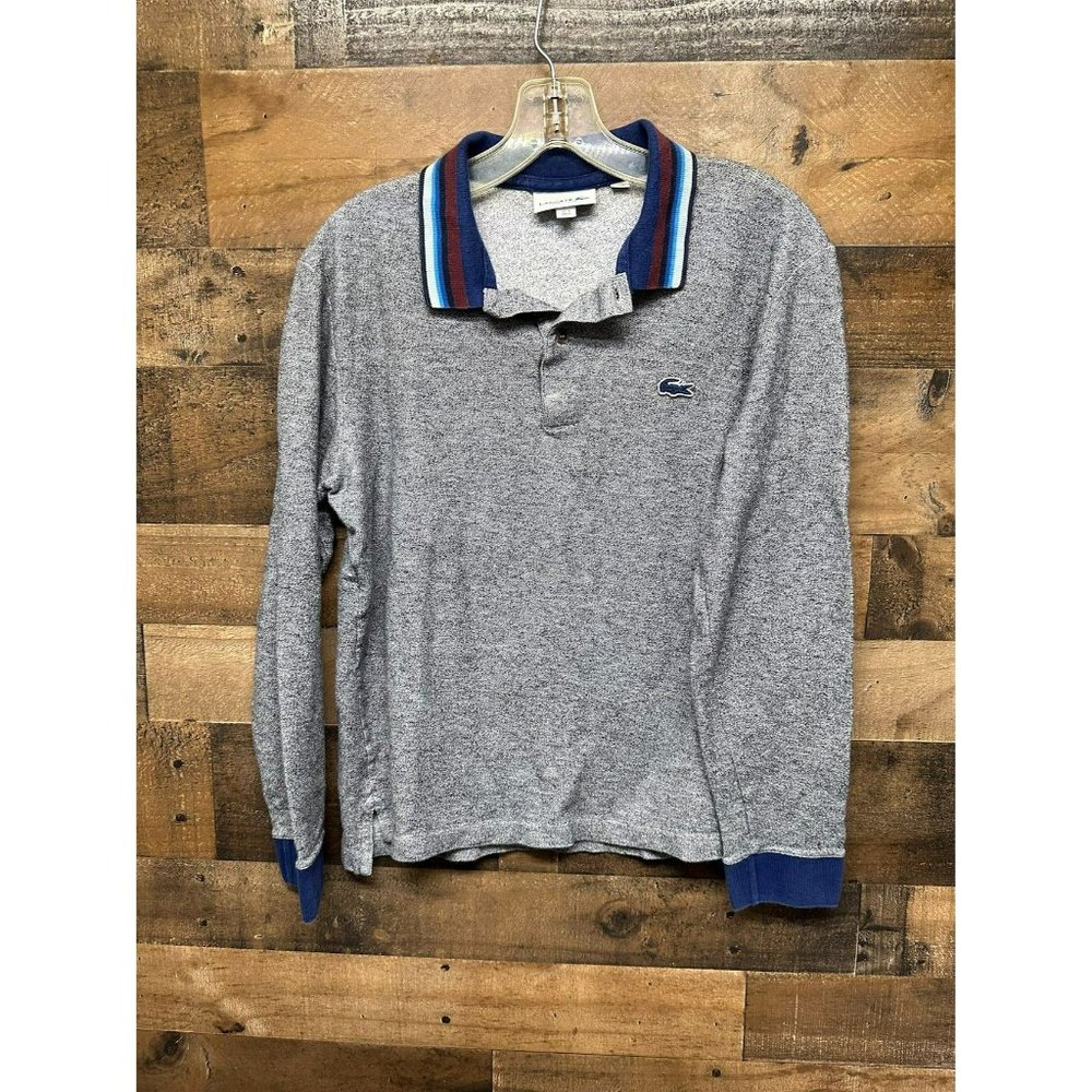 Lacoste Regular‎ Fit Youth Boy's Long Sleeve Polo Size Medium